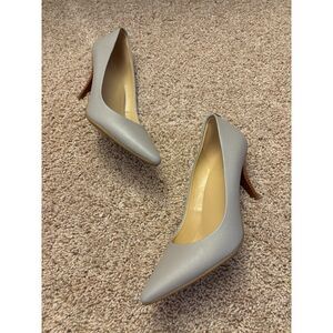 MICHAEL Michael Kors Pumps Womens 7.5 Gray Leather Classic Office